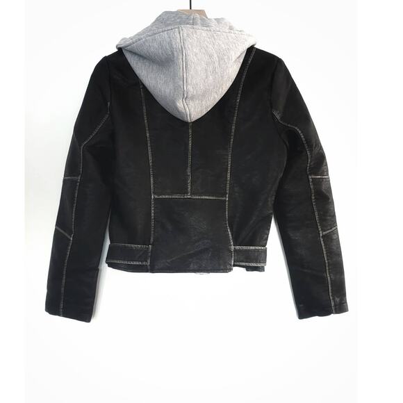 NWT Vigoss Black Faux Leather Moto Jacket - Medium - Picture 5 of 10